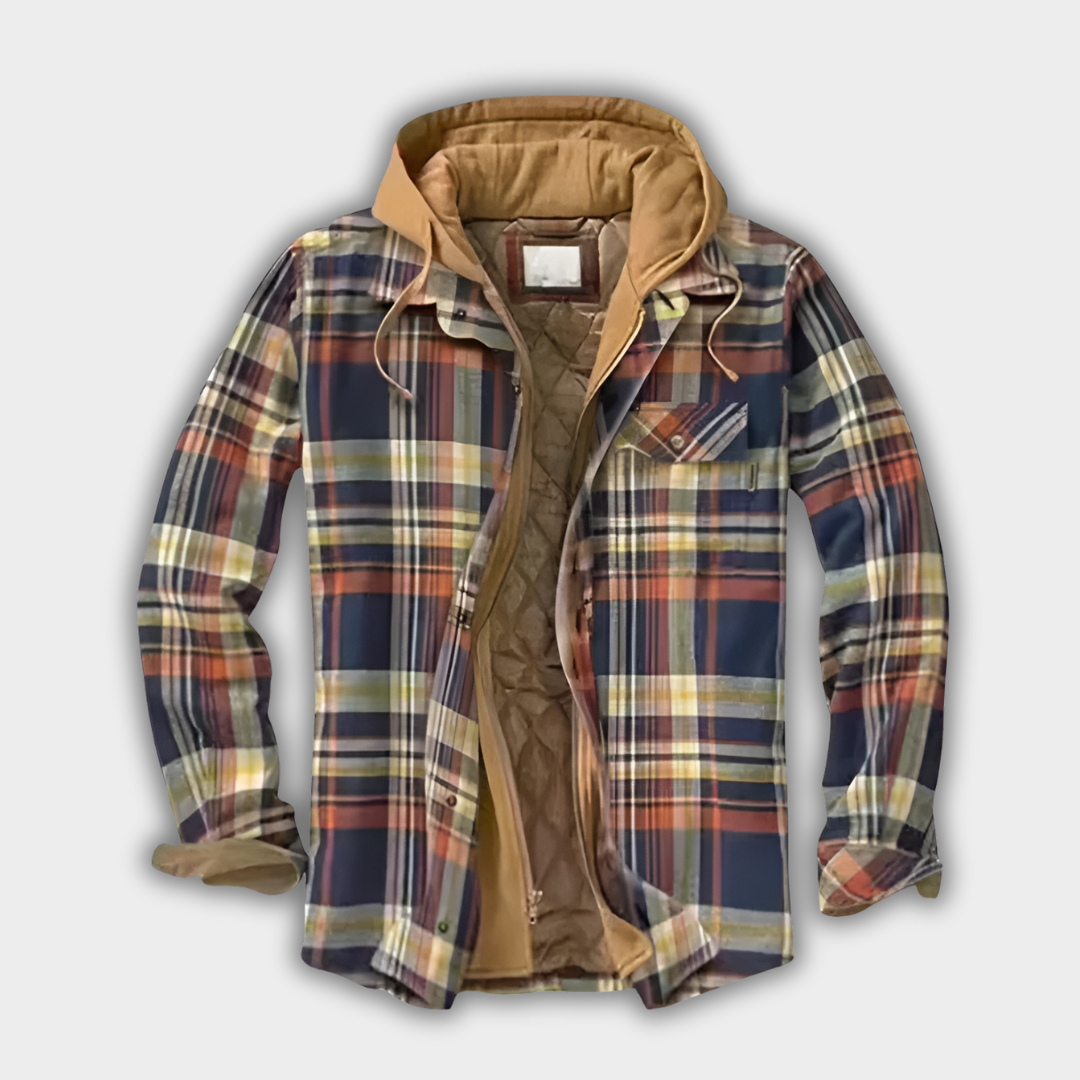 Luna Moda | Ciepły patchworkowy płaszcz