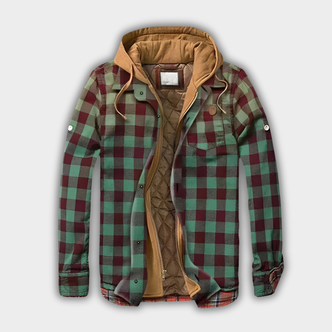 Luna Moda | Ciepły patchworkowy płaszcz