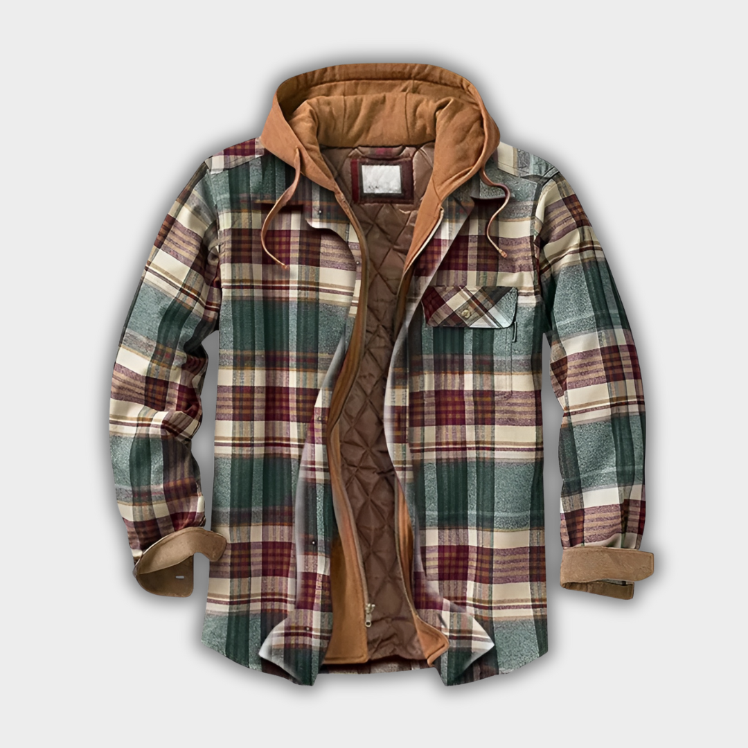 Luna Moda | Ciepły patchworkowy płaszcz